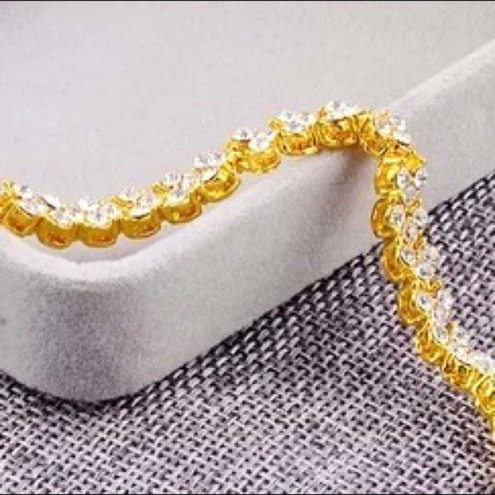 Tennis Bracelet RoseGold, Gold or Silver